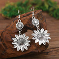 Sunflower Pendant Earrings