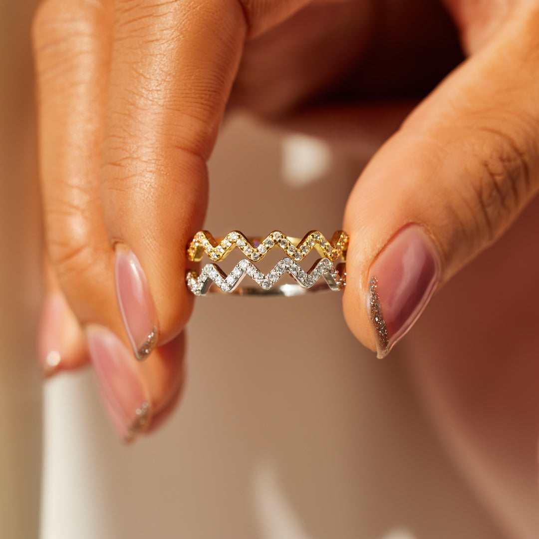 Handcrafted Highs & Lows Ring for Daughter
