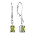 Moss Agate Rounded Earrings