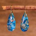 Bohemian Blue Multicolor Natural Stone Earrings