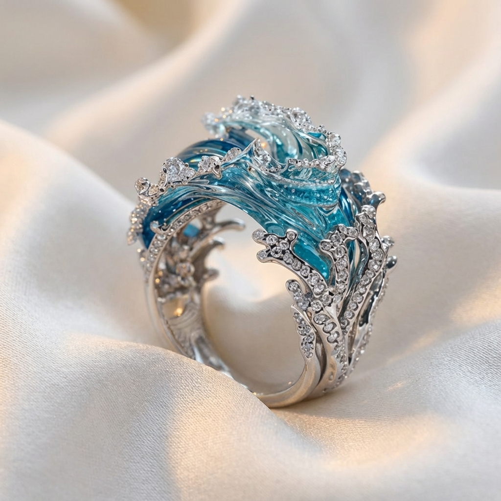 Ocean'S Oath Silver Ring