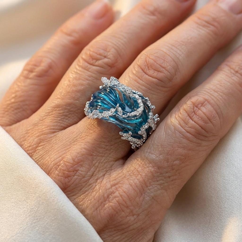 Ocean'S Oath Silver Ring