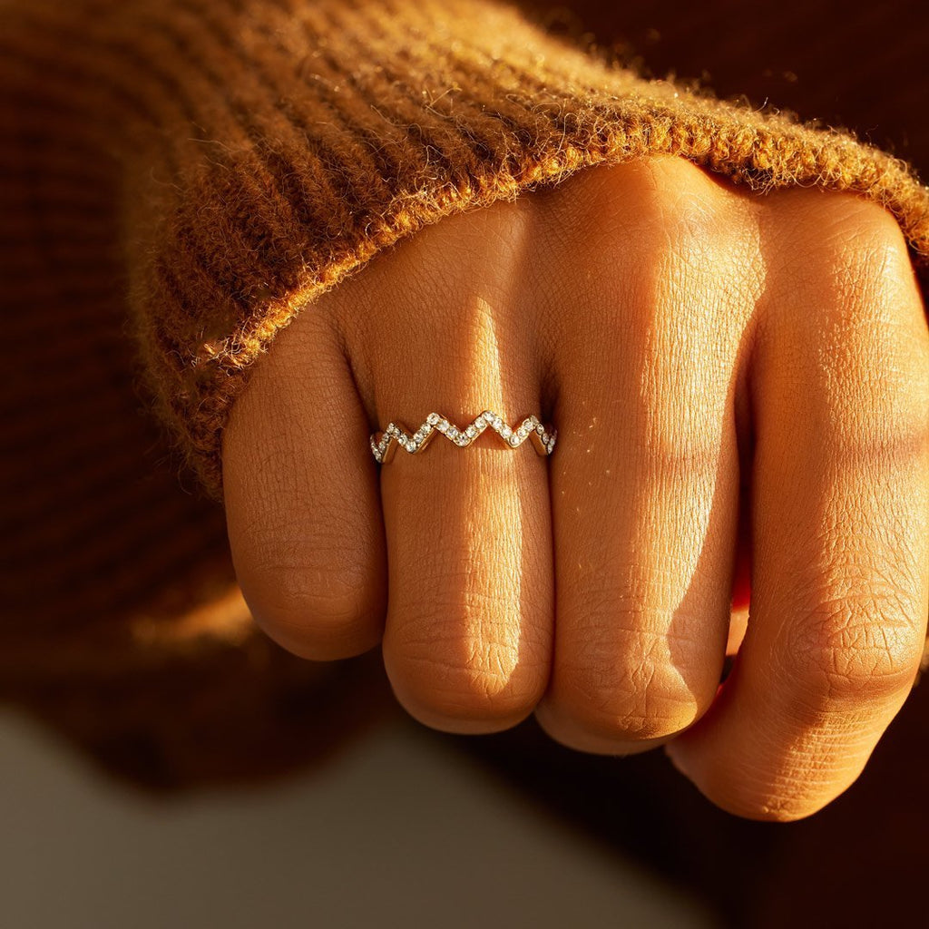 Handcrafted Highs & Lows Ring for Daughter