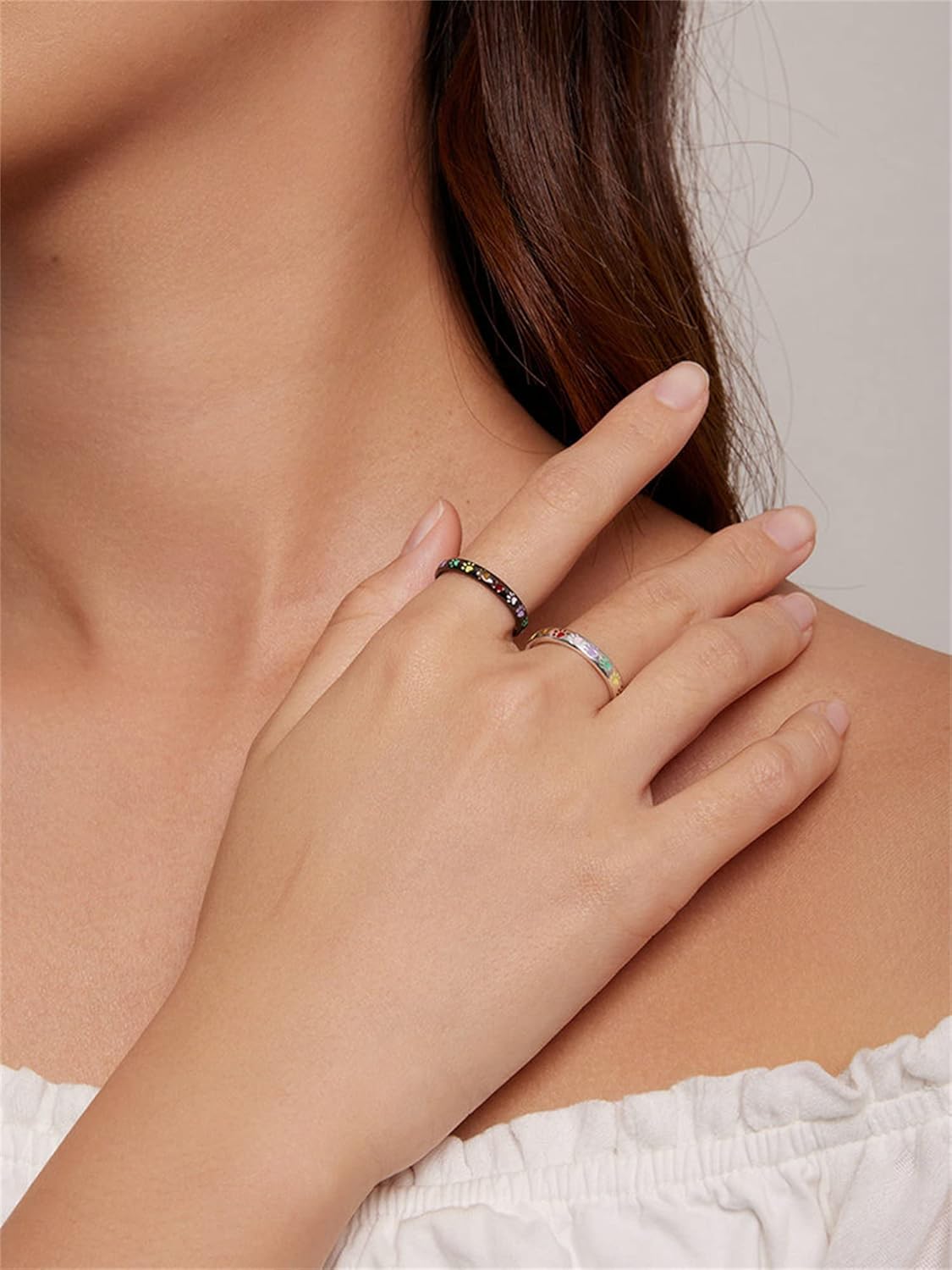 Sterling Silver Ring with Paw-Shaped Design