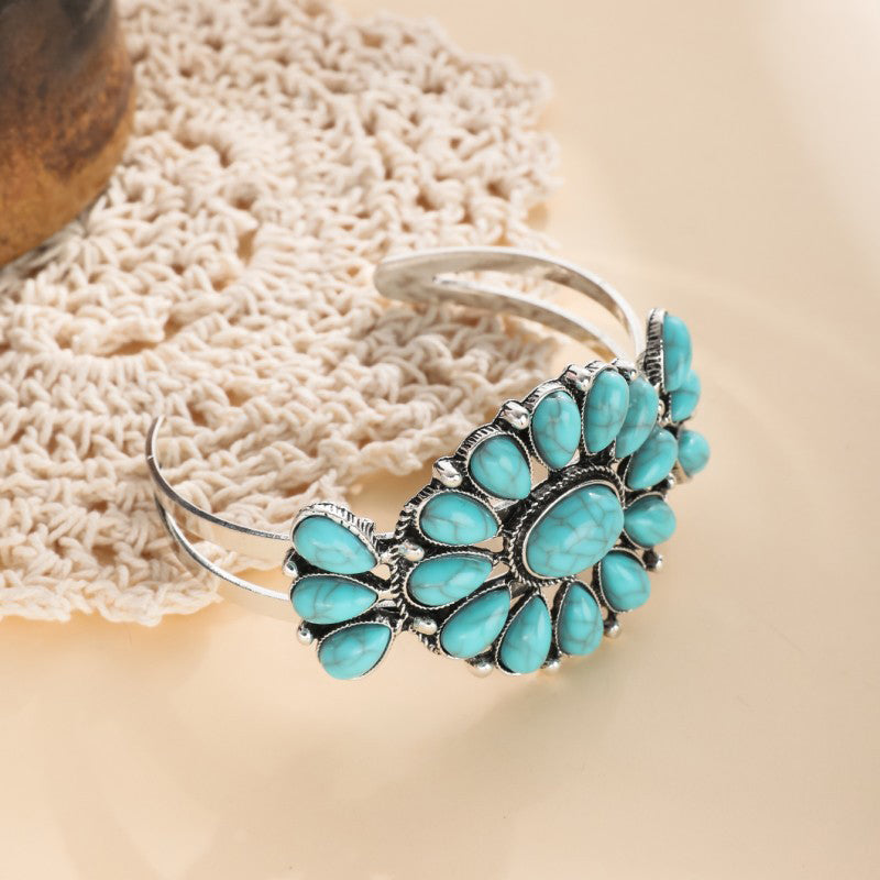 Retro Ethnic Turquoise Bracelet