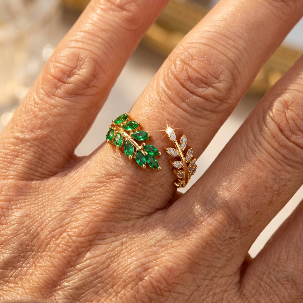 Verdant Laurel Ring