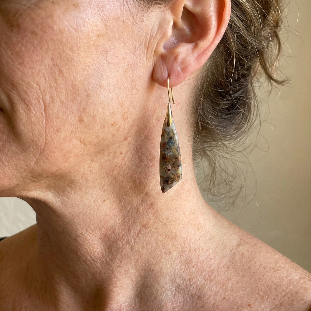 Heavenly Imperial Jasper Teardrop Earrings