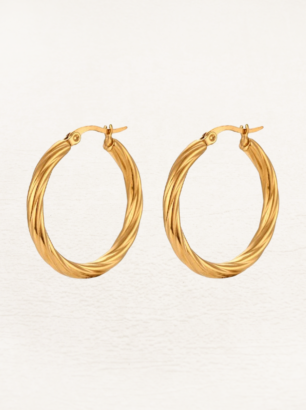 Blake Twisted Earrings Gold