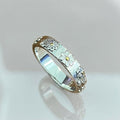 Daisy Scroll Band Ring