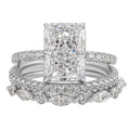 Jaily 3Pc Wedding Ring Set | White Gold