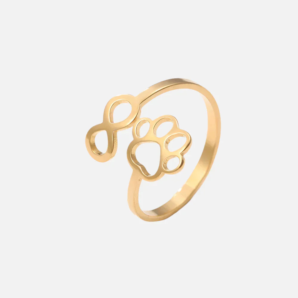 Chloe - Adjustable Infinity Paws Made of Silver and Gold