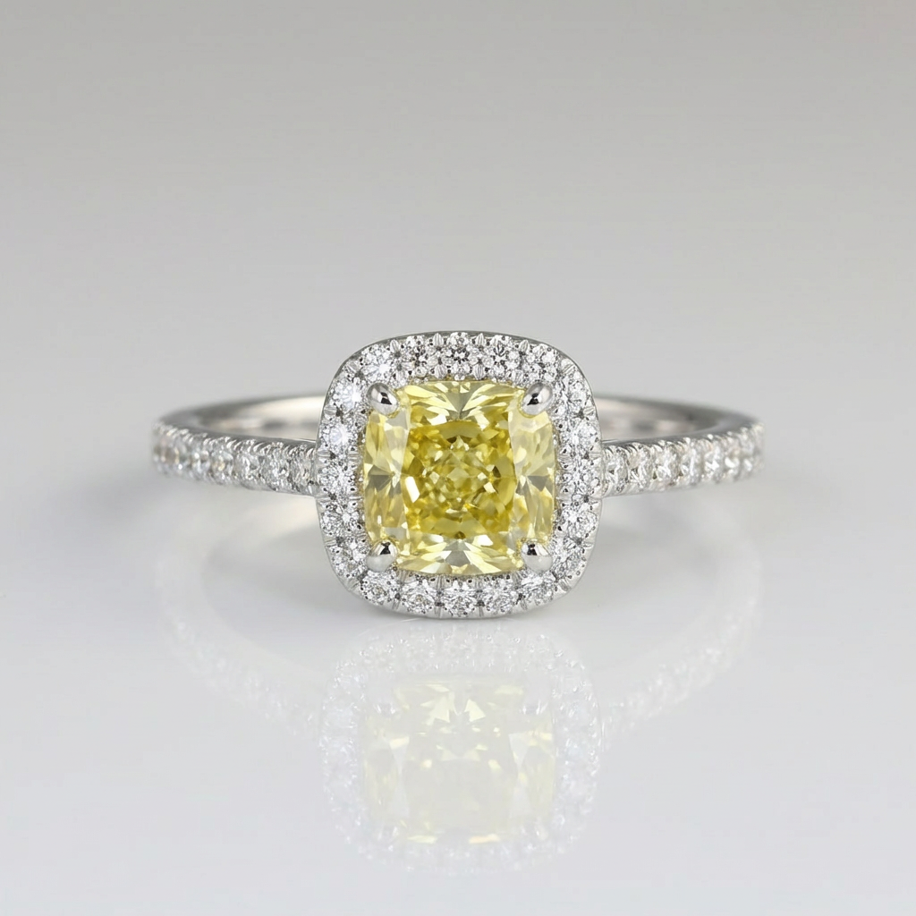 Adjustable Open Design Olive Green Zirconia Ring