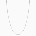 Bodega Box Necklace | White Gold