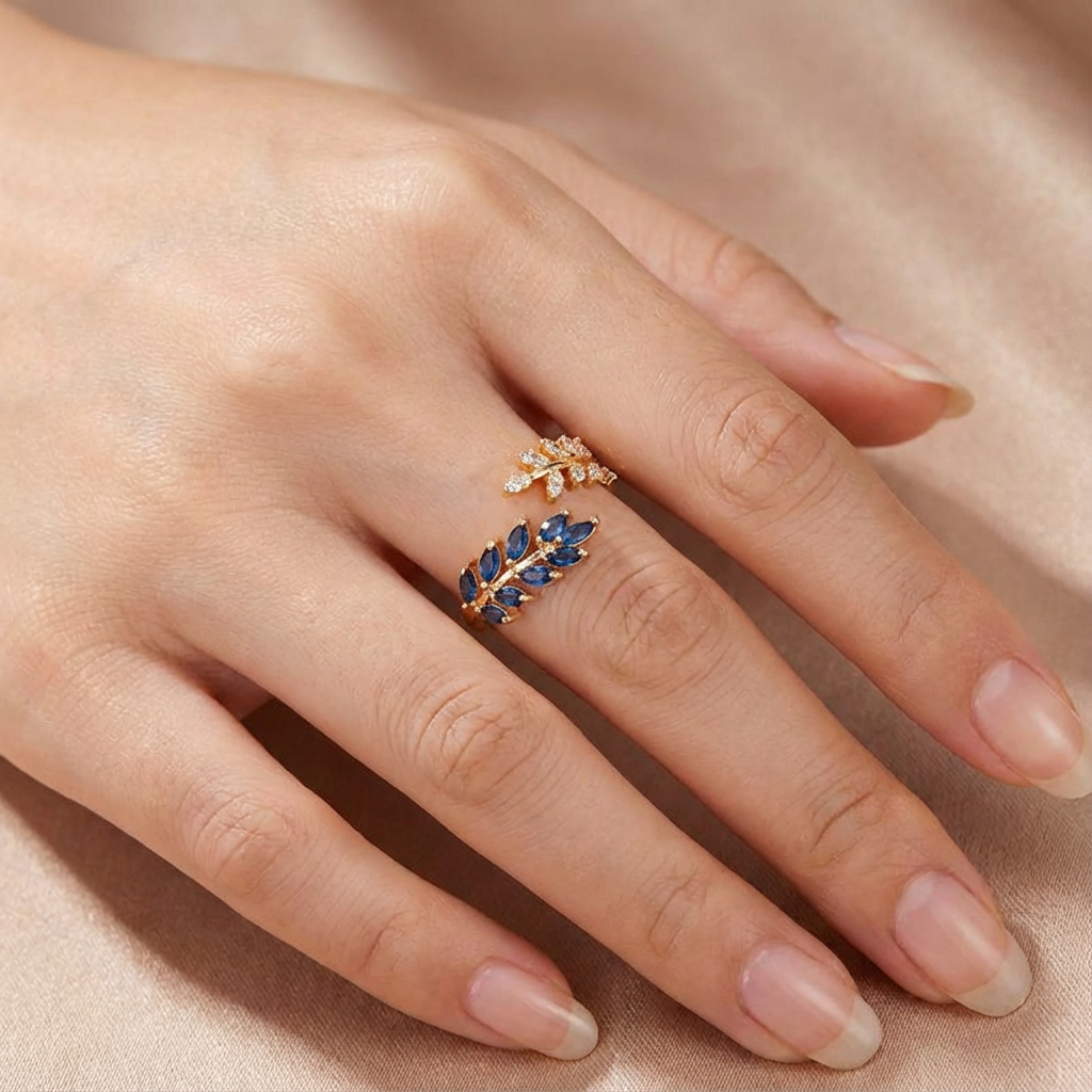 Vivara Saphielle Gold Ring