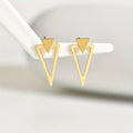 Modern Style Minimalist Triangle Drop Earrings