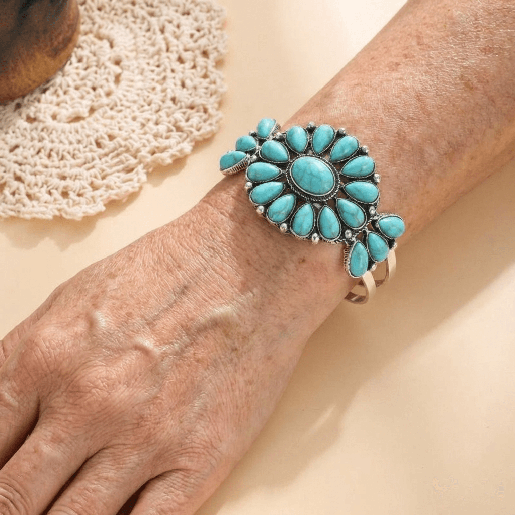 Retro Ethnic Turquoise Bracelet