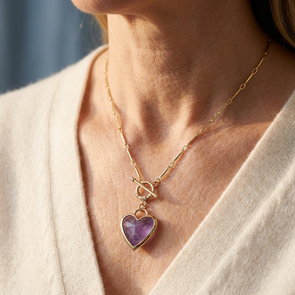 Elegant Love Bound Gold Plated Chain Necklace
