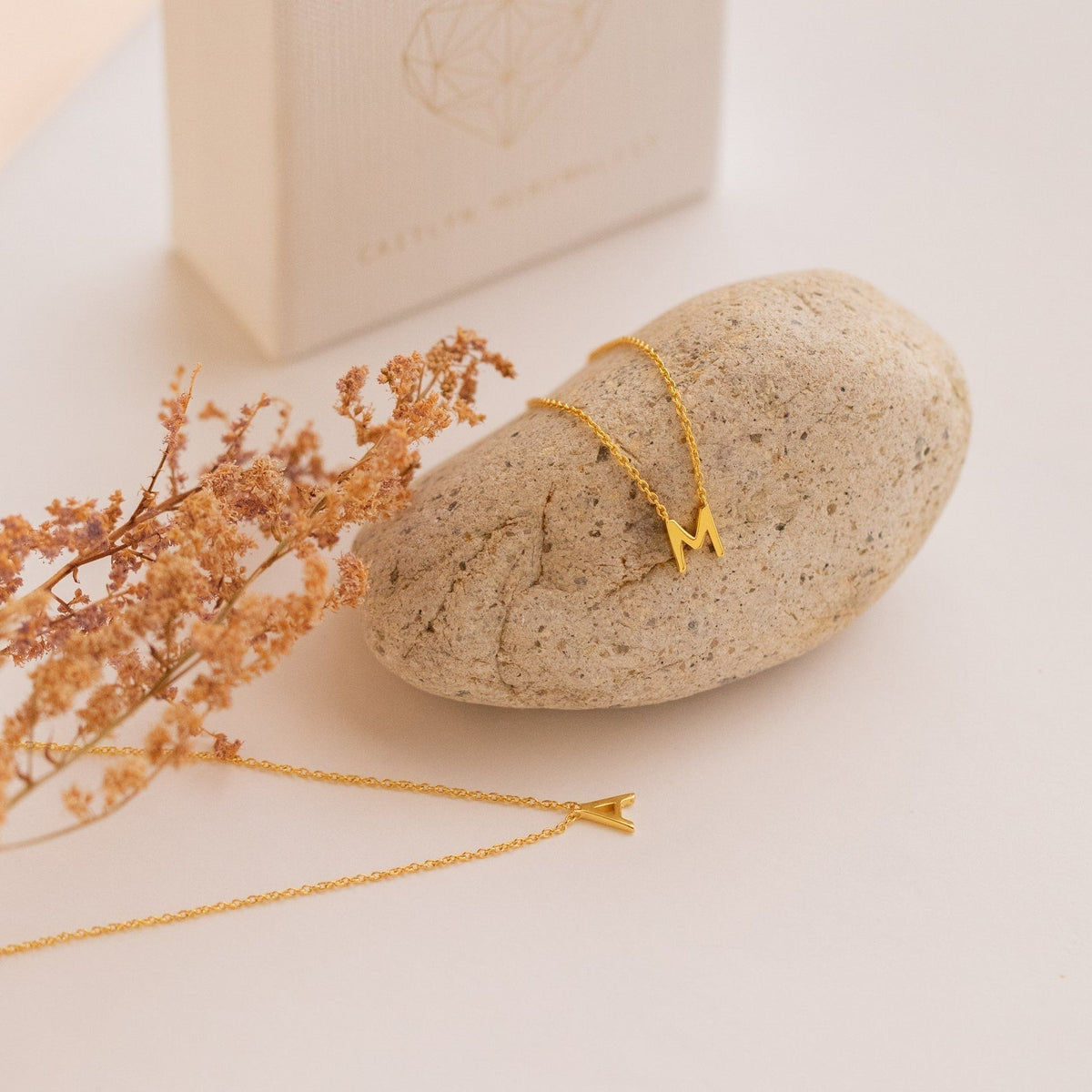 Stylish Dainty Initial Letter Necklace