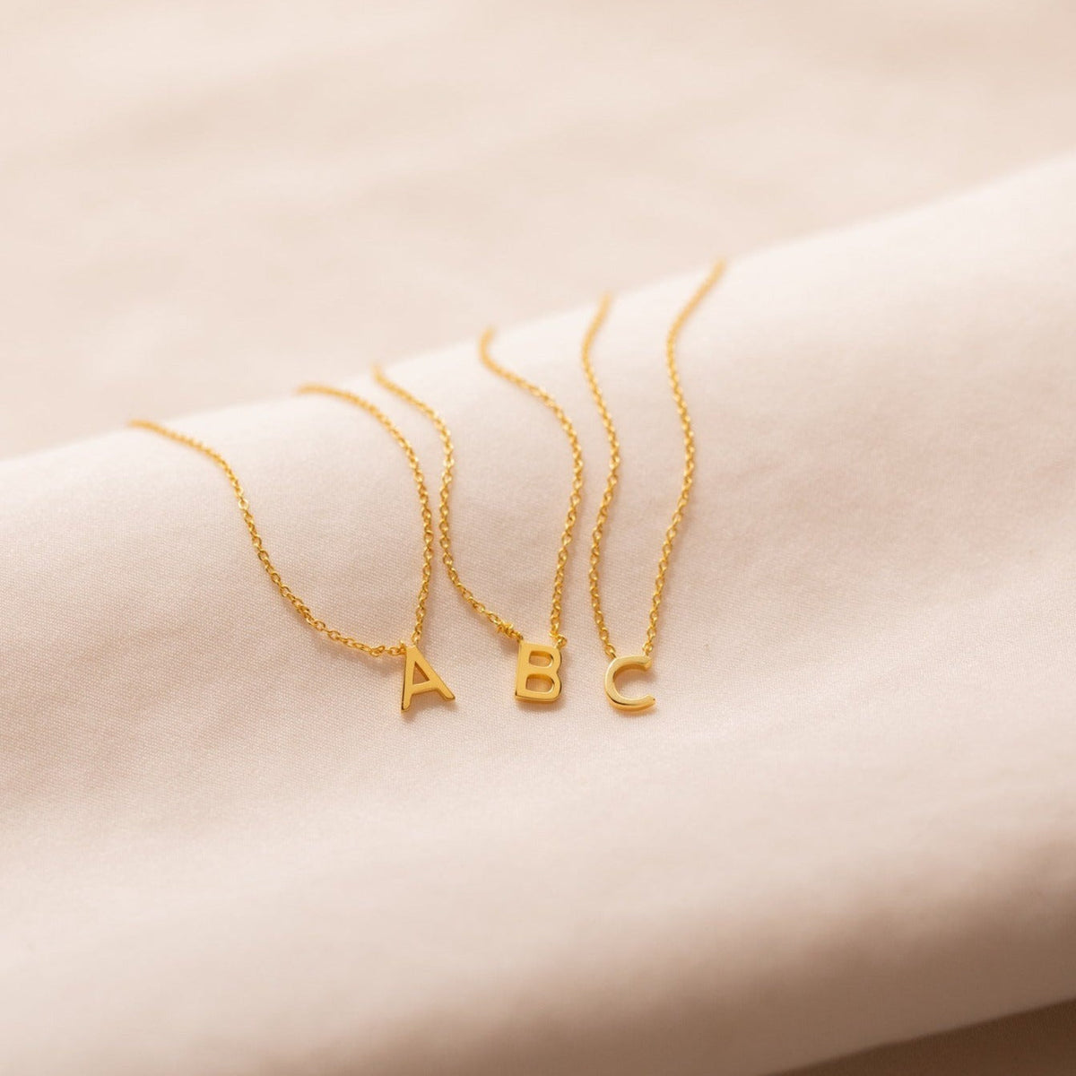 Stylish Dainty Initial Letter Necklace