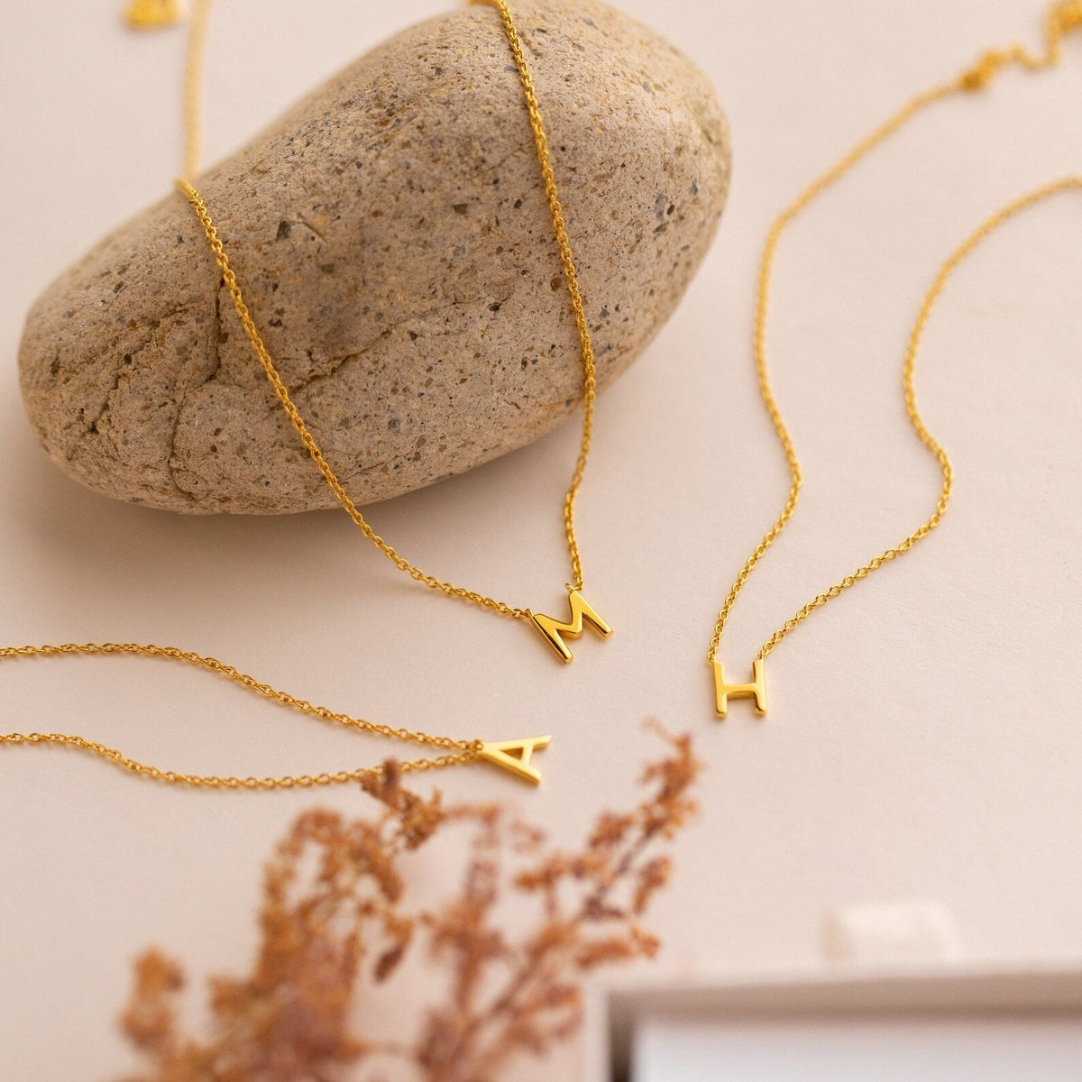 Stylish Dainty Initial Letter Necklace