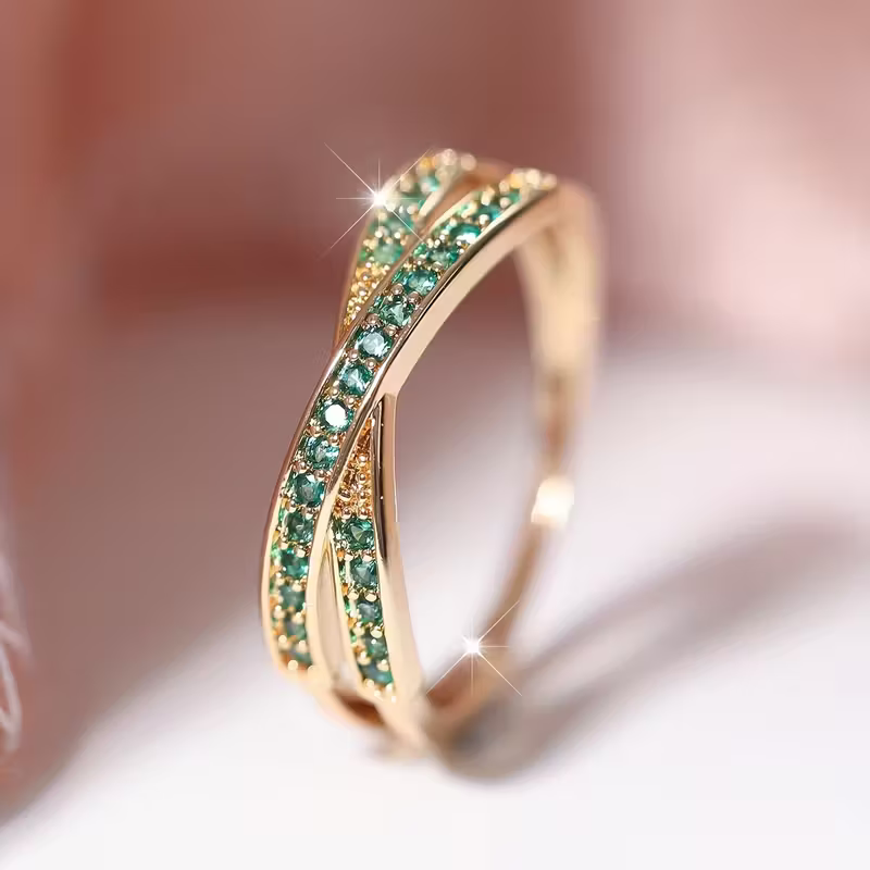 Twilight Crisscross Ring