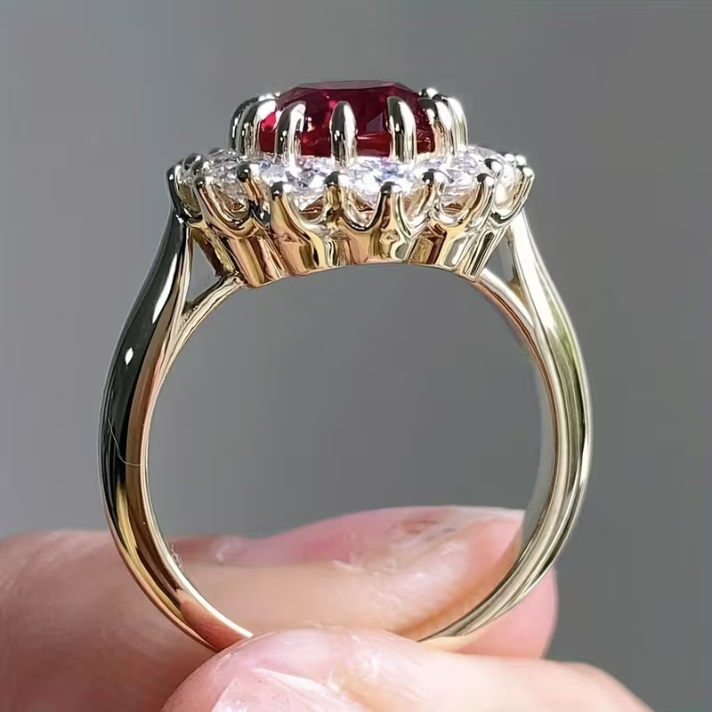 Regal Halo Ring