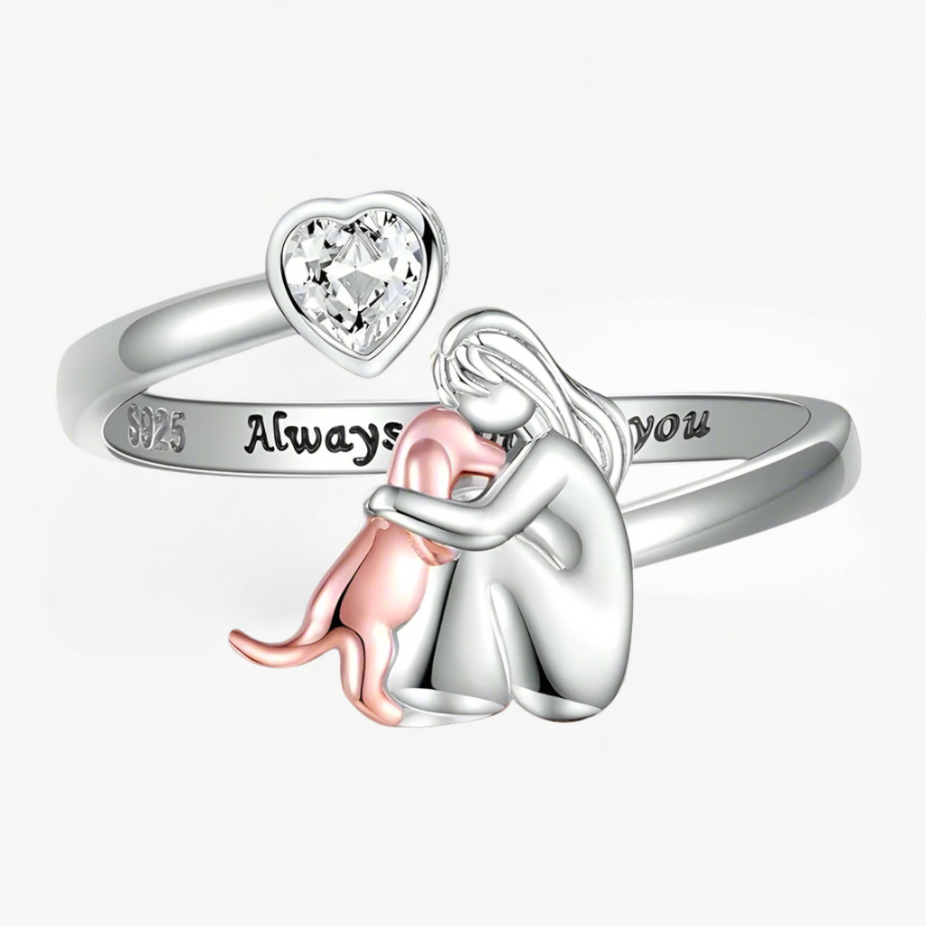 Olivia – Adjustable Dog Embrace Ring in (Rose)