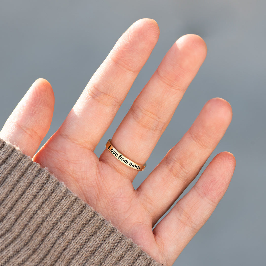 Handcrafted Highs & Lows Ring for Daughter